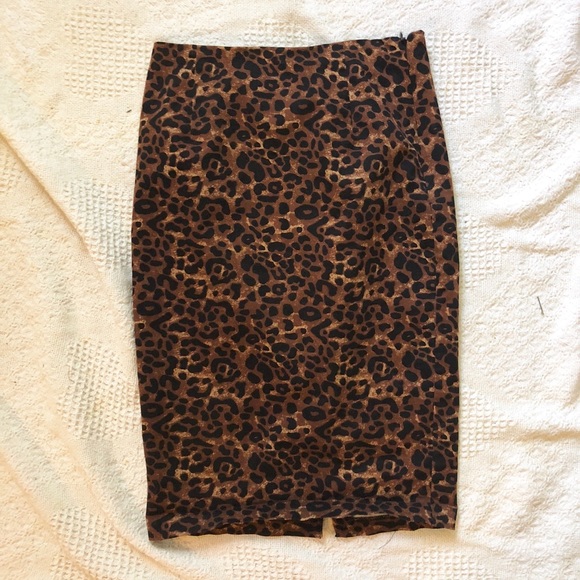 leopard skirt old navy